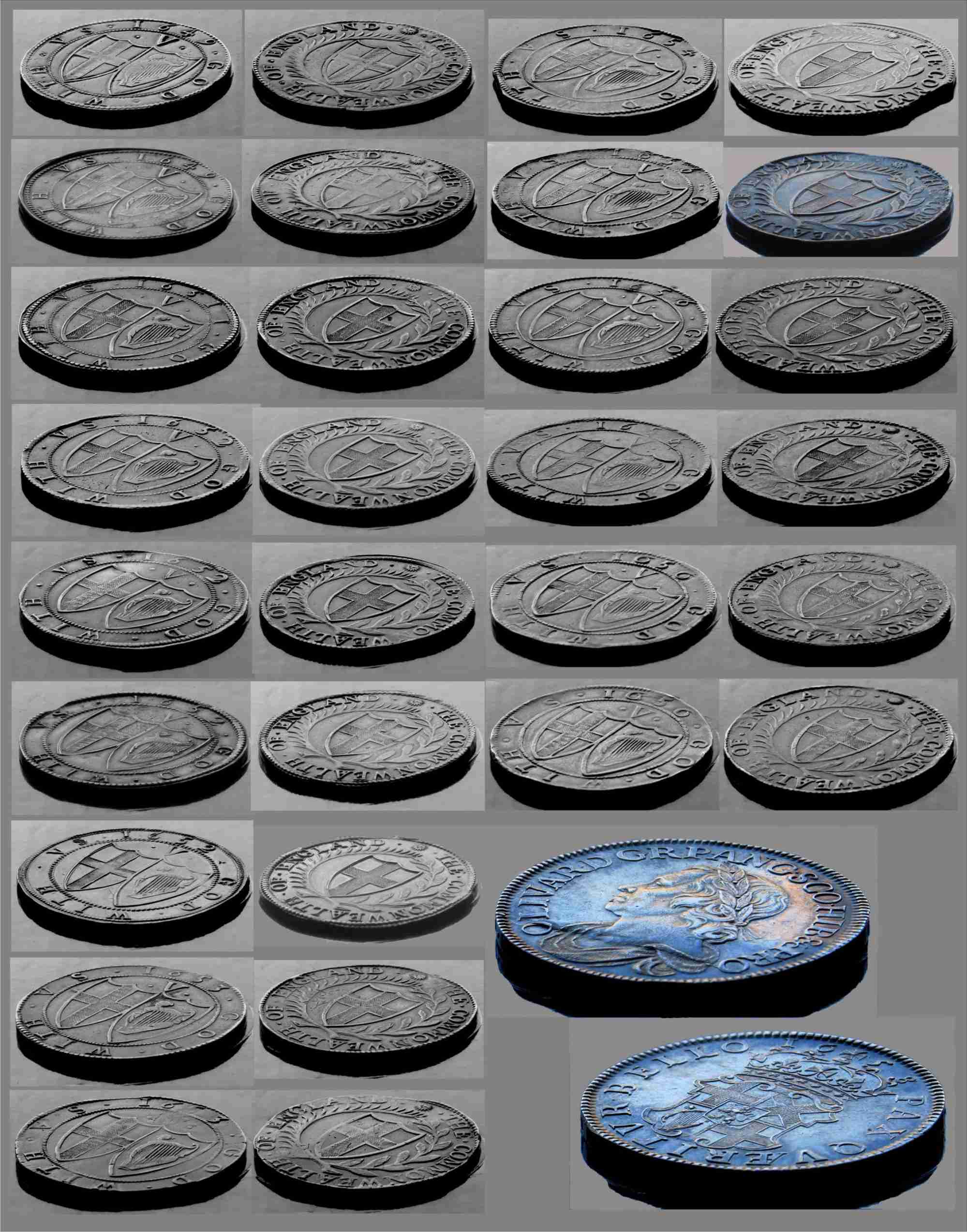 Silver Crowns 1649 to 1658